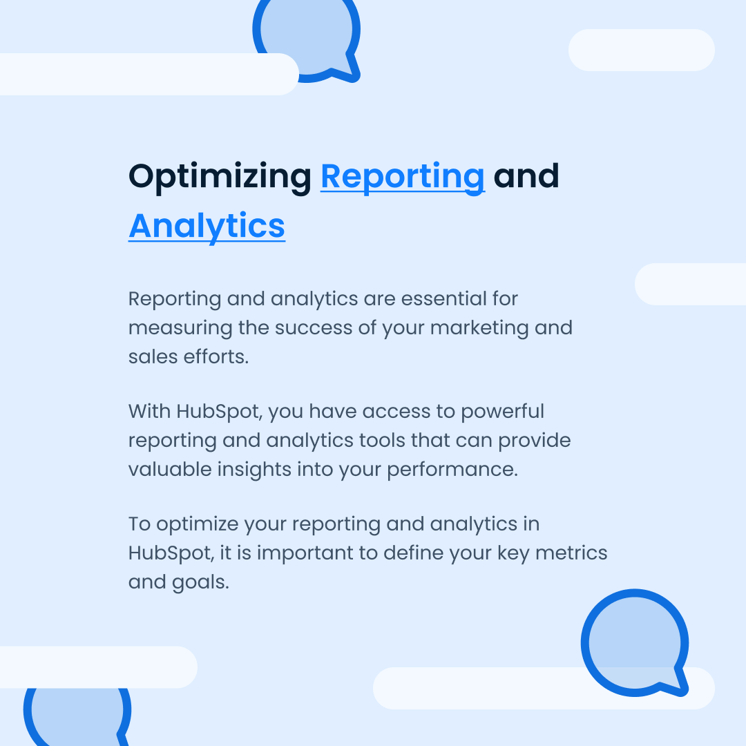 text about optimizing reporting and analytics